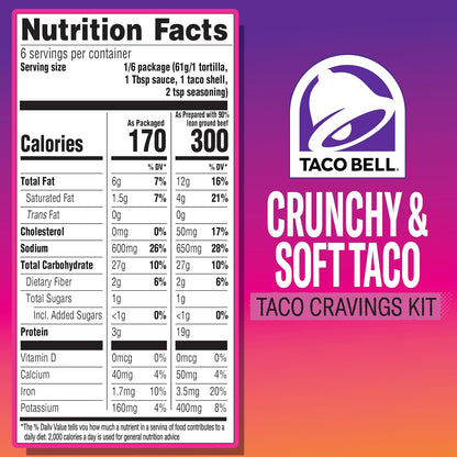 taco bell mild sauce packet included for signature flavor