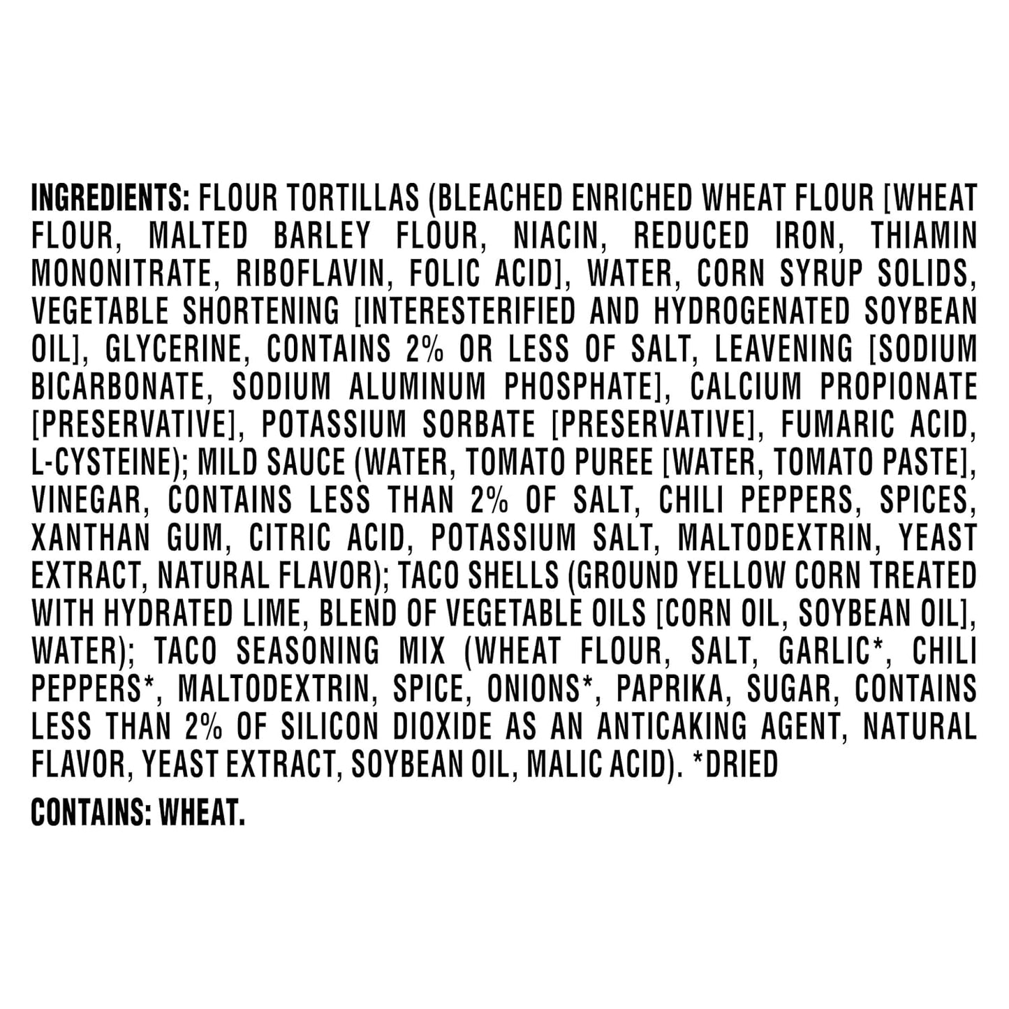 taco seasoning packet included