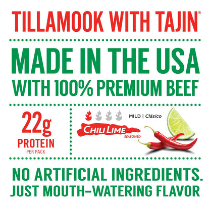 tajin chili-lime seasoning coating on chopped premium beef