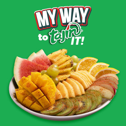 Tajin Clásico Chile Lime Seasoning – Kid-Friendly Mild Chili Lime Dust for Lunchboxes and Apple Slices