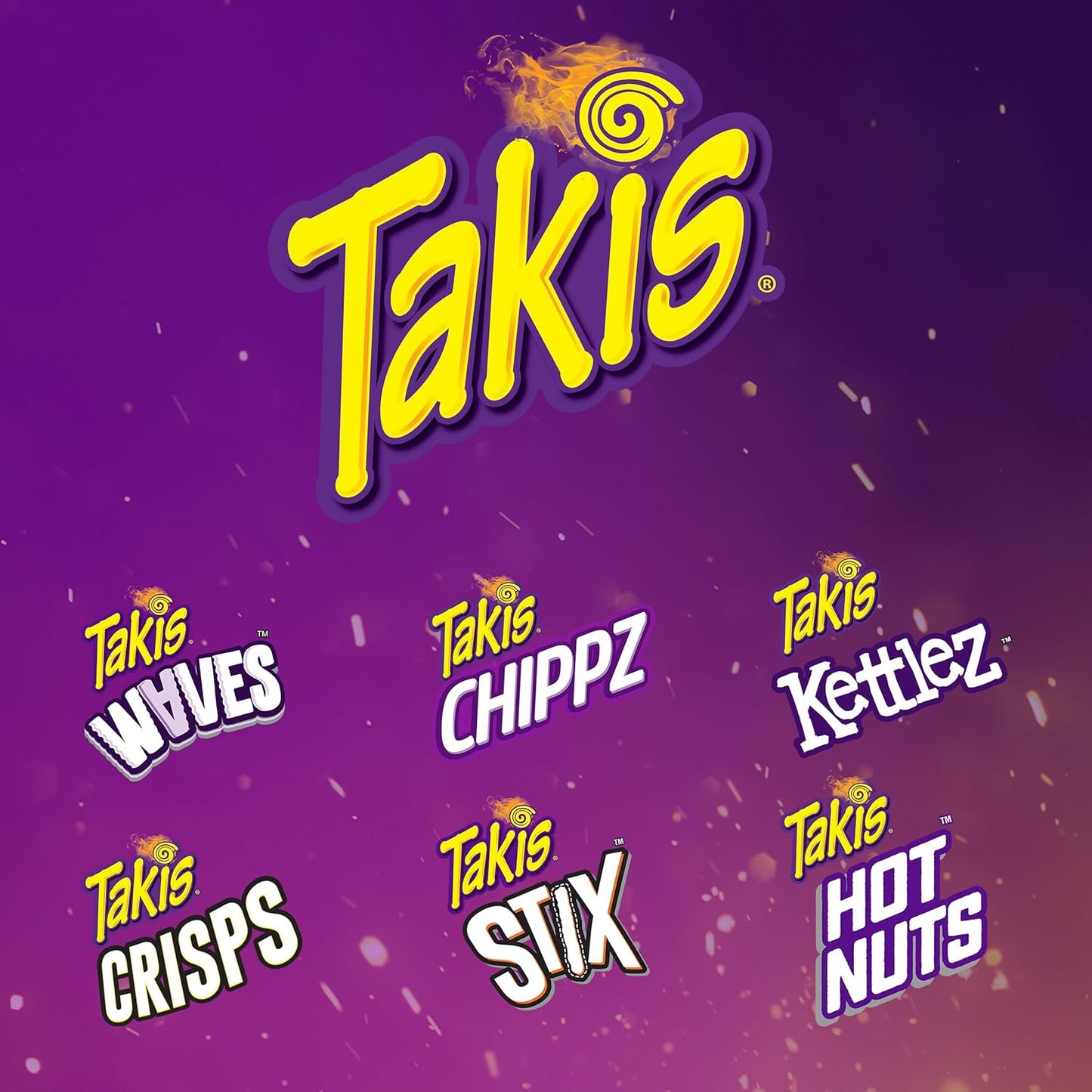 Takis Mini Bite Size Variety Pack – Office Break Room Communal Snack Station, 25 Individually Wrapped Pouches