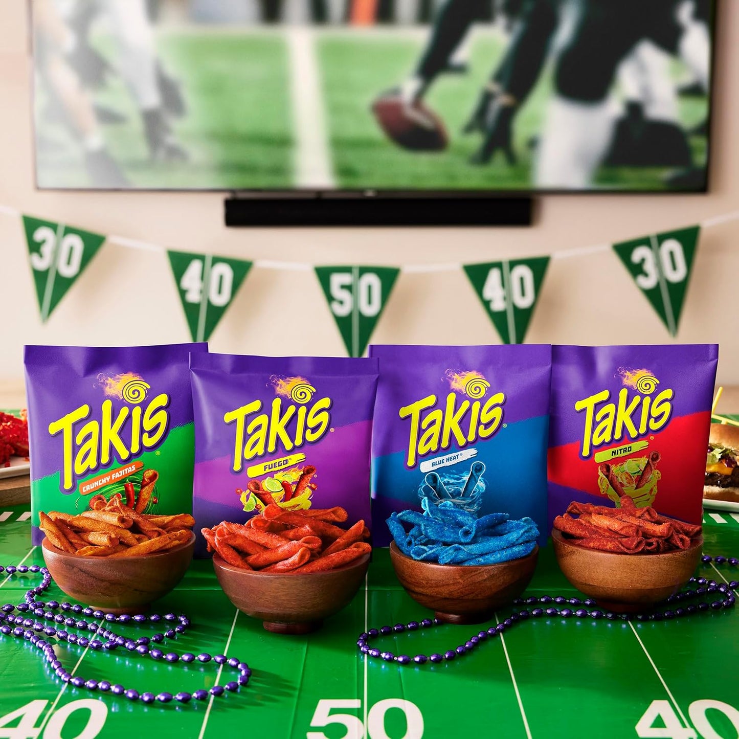 Takis Rolled Tortilla Chips Variety Pack – Tailgate and Backyard BBQ Snack Bowl, 18 Individually Wrapped 1 oz Bags