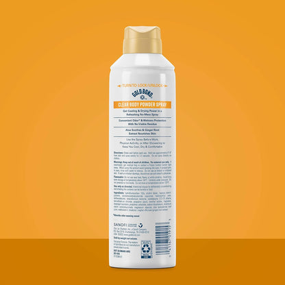 talc-free triple-action formula combining cooling, sweat absorption, and odor control
