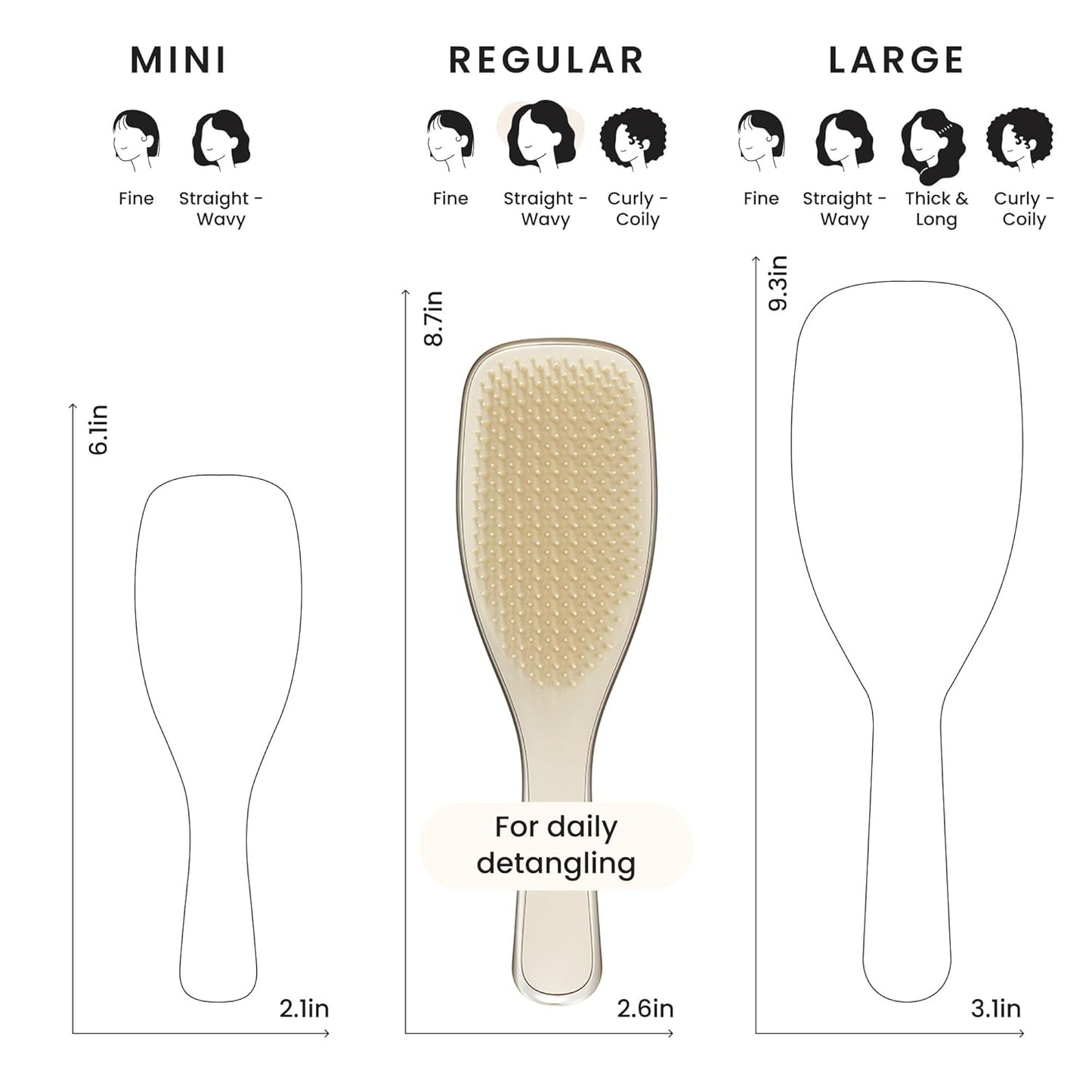 Tangle Teezer Chrome Ultimate Detangler Brush – Mindful Post-Shower Hair Care Ritual, Gentle Detangling for Damaged Strands