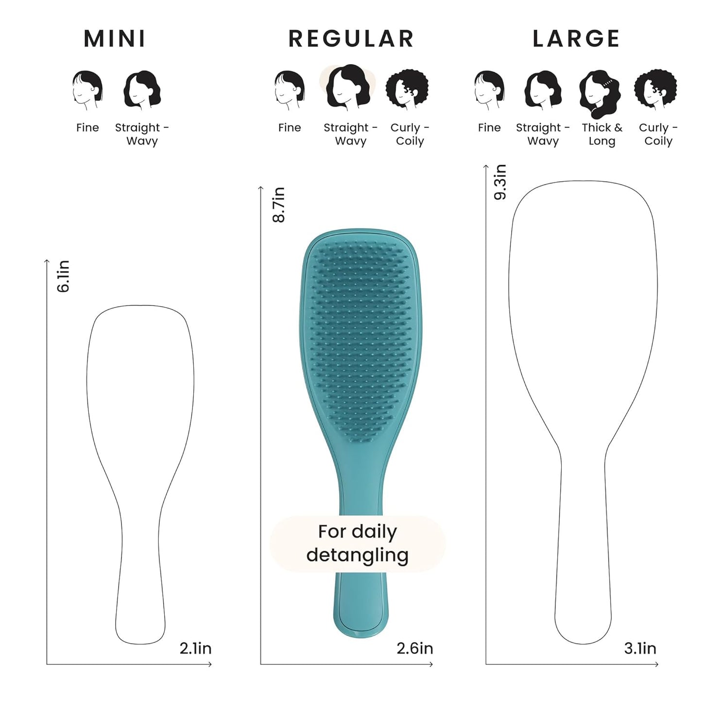 Tangle Teezer Ultimate Detangler Brush – Holiday Gift for Him and Her, Unisex Breakage-Reducing Styling Brush