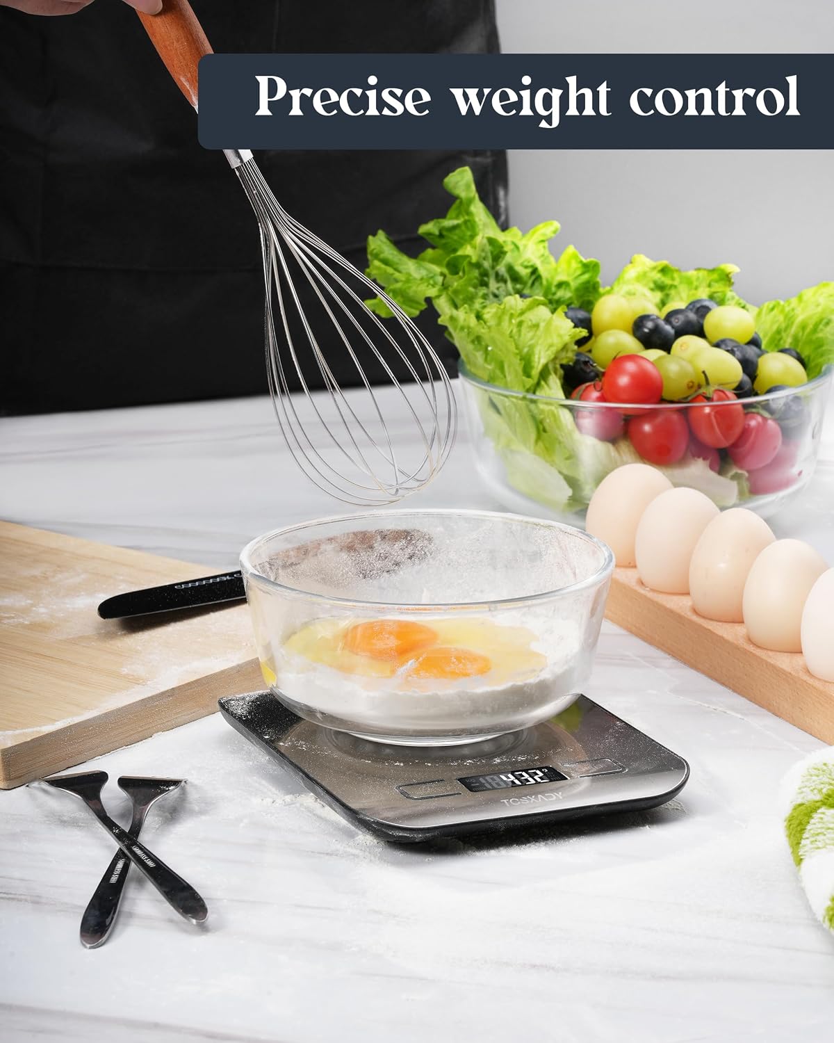 tare function to zero out container weight instantly