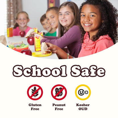 target age range listed as children with shelf-stable chewy and hard candy mix