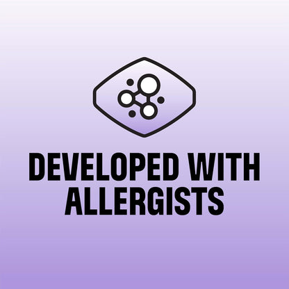targeted neutralization of pet dander, dust mite matter, and pollen (non-living)