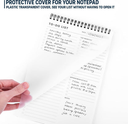 TaskMaster To Do List – Neutral Tone Spiral Notepad for Streamlined Task Tracking
