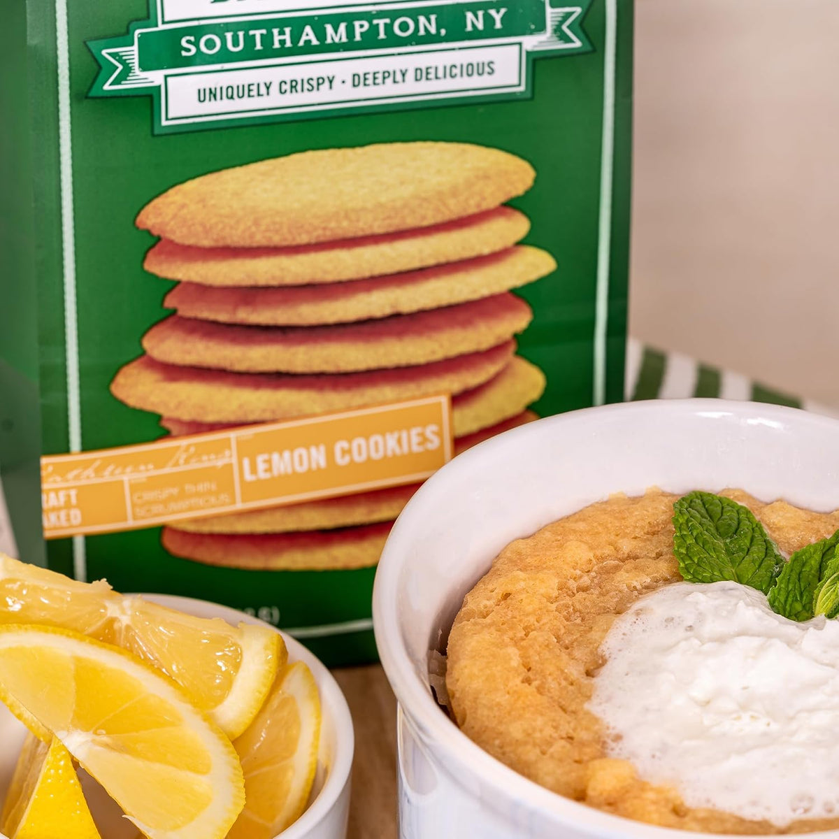 Tate's Bake Shop Thin Crispy Lemon Cookies, 7 oz – Mindful Afternoon Tea Companion, Lightly Sweetened Self-Care Treat