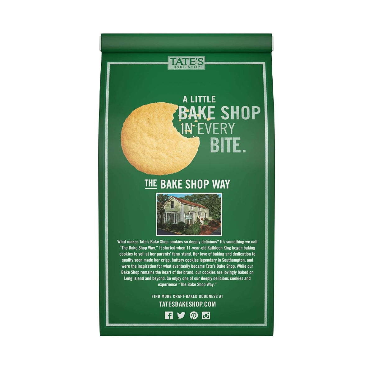 Tate's Bake Shop Thin Crispy Lemon Cookies, 7 oz – Mindful Afternoon Tea Companion, Lightly Sweetened Self-Care Treat