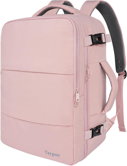 Taygeer Weekender Backpack – Patio and Picnic Daypack with Lay Flat TSA Opening and Shoe Pouch Included