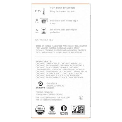 TAZO Calm Chamomile Herbal Tea Bags – Caffeine Free Bedtime Wind Down Ritual, 16 Individually Wrapped Bags