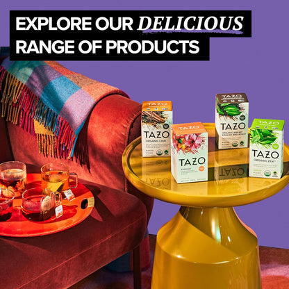 TAZO Glazed Lemon Loaf Herbal Tea – Mid-Afternoon Office Break Brew That Won't Disrupt Sleep, 90 Bags