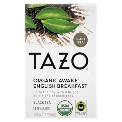 Tazo Organic Awake English Breakfast Black Tea – Thoughtful Black Tea Gift for Tea Enthusiasts