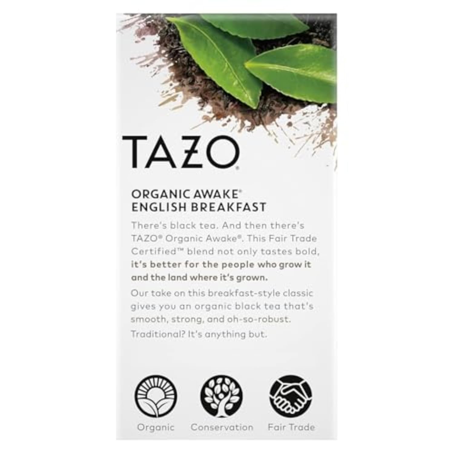 Tazo Organic Awake English Breakfast Black Tea – Thoughtful Black Tea Gift for Tea Enthusiasts