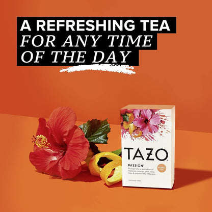 TAZO Passion Herbal Tea Bags – Cozy Holiday Present for Mom and Wellness Loving Friends