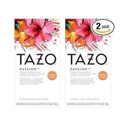 TAZO Passion Herbal Tea – Office Breakroom Herbal Supply for Shared Pantry Stocking