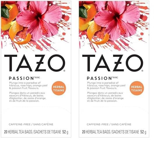 TAZO Passion Herbal Tea – Office Breakroom Herbal Supply for Shared Pantry Stocking