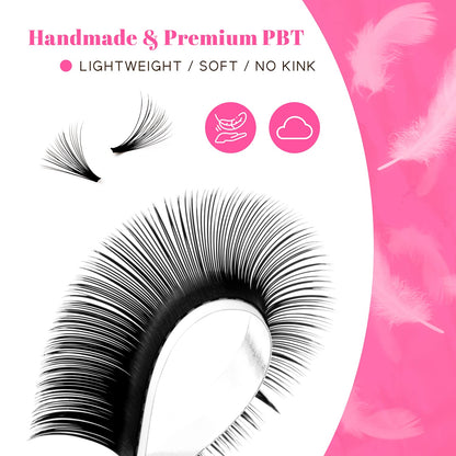 TDANCE Rapid Blooming Eyelash Extensions – Damage-Free Lash Application for Health-Conscious Beauty Rooms, No Glue Residue Handmade Fiber