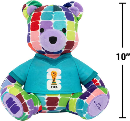 teal jersey with printed fifa trophy logo on the front and '26' on the back
