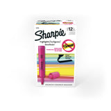Sharpie Tank Style Highlighters Chisel Tip Fluorescent Pink 12 Pack – Practical Back-to-School Gift for Students and Teachers