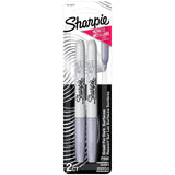 Sharpie Metallic Permanent Markers, Fine Point, Silver – Child-Safe Drawing Pens for Playroom Art Projects and School Crafts, 6 Count