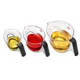 OXO Good Grips 3-Piece Angled Measuring Cup Set – Clean-Design Measuring Cups for Uncluttered Counter Spaces