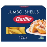 Barilla Jumbo Shells Pasta - Iron and B Vitamin Enriched Pasta for Nourishing Home Cooking, 12 oz.