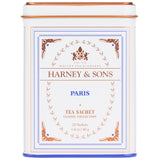 Harney & Sons Paris Black Tea – Elegant Birthday Gift for Tea Lovers, Fruity Vanilla Caramel Sachets in Decorative Tin