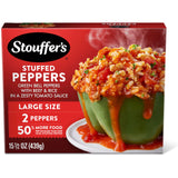 Stouffer's Frozen Stuffed Peppers – Nourishing Beef and Rice Comfort Food for Mindful Weeknight Dinners, Ready in 16 Min