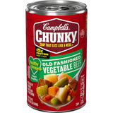 Campbell's Chunky Old Fashioned Vegetable Beef Soup, 18.8 Oz Can – 5-Minute Desk Lunch for Home Office and Remote Workdays