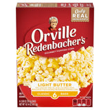 Orville Redenbacher's Light Butter Microwave Popcorn, 6-Count 2.69 oz Bags – Thoughtful Snack Lover Gift for Hosts, Holidays, and Birthdays