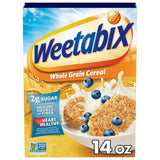 Weetabix Whole Grain Cereal – Quick Weekday Breakfast for Home Office Mornings, 14 oz Box
