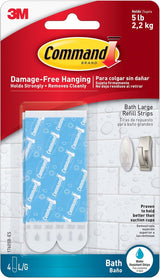 Command Modern Reflections Hook – Practical Mother's Day Gift, Damage-Free Satin Nickel Towel Hook