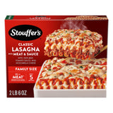 Stouffer's Lasagna Meat and Sauce – Oven-Ready Frozen Entrée for Small Household Dinners and Quick Reheat