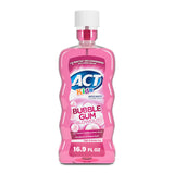 ACT Kids Anticavity Mouthwash – Pediatric Dental Care for Ages 6+ and Multi-Child Households, Bubble Gum Flavor, 16.9 fl. oz.