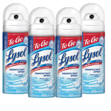 Lysol To Go Disinfectant Spray – Outdoor Adventure Sanitizer for Camping Chairs and Picnic Gear, Crisp Linen