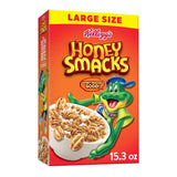 Kellogg's Honey Smacks Cereal – Nostalgic Birthday Gift Box for Adults Who Loved Childhood Cereals, 15.3oz