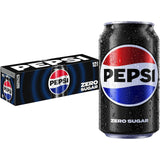 Pepsi Zero Sugar Wild Cherry Cola 12-Pack Cans – Guilt-Free Soda Choice for Calorie-Conscious Home Kitchens