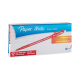 Paper Mate EraserMate Erasable Pen Medium Point Black, Box of 12 – Office Notebook Tool for Clean Meeting Notes