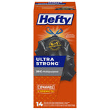 Hefty Ultra Strong 30 Gallon Drawstring Bags – Efficient Hands-Free Carry Liners for Streamlined Waste Runs