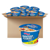 Kellogg's Frosted Flakes Breakfast Cups – Mess-Free Morning Cereal for Kids' Kitchen and Lunch Table, 2.1oz