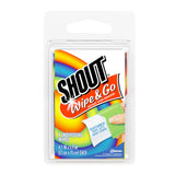 Shout Wipes Instant Stain Remover Wipes – Briefcase-Friendly Spot Treatment for Busy Workdays