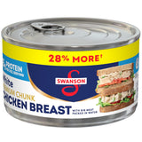 Swanson White Premium Chunk Chicken Breast in Water 12.5 oz Pack of 2 – Clean-Label Heart-Healthy Protein for Mindful Meal Prep