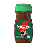 Nescafé Clasico Decaf Instant Coffee – Single-Jar Dark Roast for Clutter-Free Pantry Storage