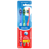 Colgate Extra Clean Toothbrush, Soft Bristles Adult Brush, 6 Pack – Clean-Lined, No-Clutter Oral Care for Intentional Bathrooms