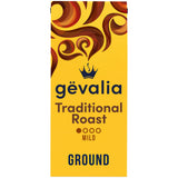 Gevalia Traditional Roast Mild Light Roast Ground Coffee – Aromatic Light Roast Coffee for Daily Self-Care at the Breakfast Nook