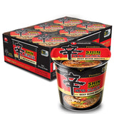 Nongshim Shin Black Noodle Soup – Late-Night Study Snack for Dorm Room and Home Office, 3.5 oz Pack of 6
