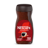 NESCAFÉ CLÁSICO Instant Coffee – Effortless Everyday Cup, Neutral Dark Roast for Minimal Counters